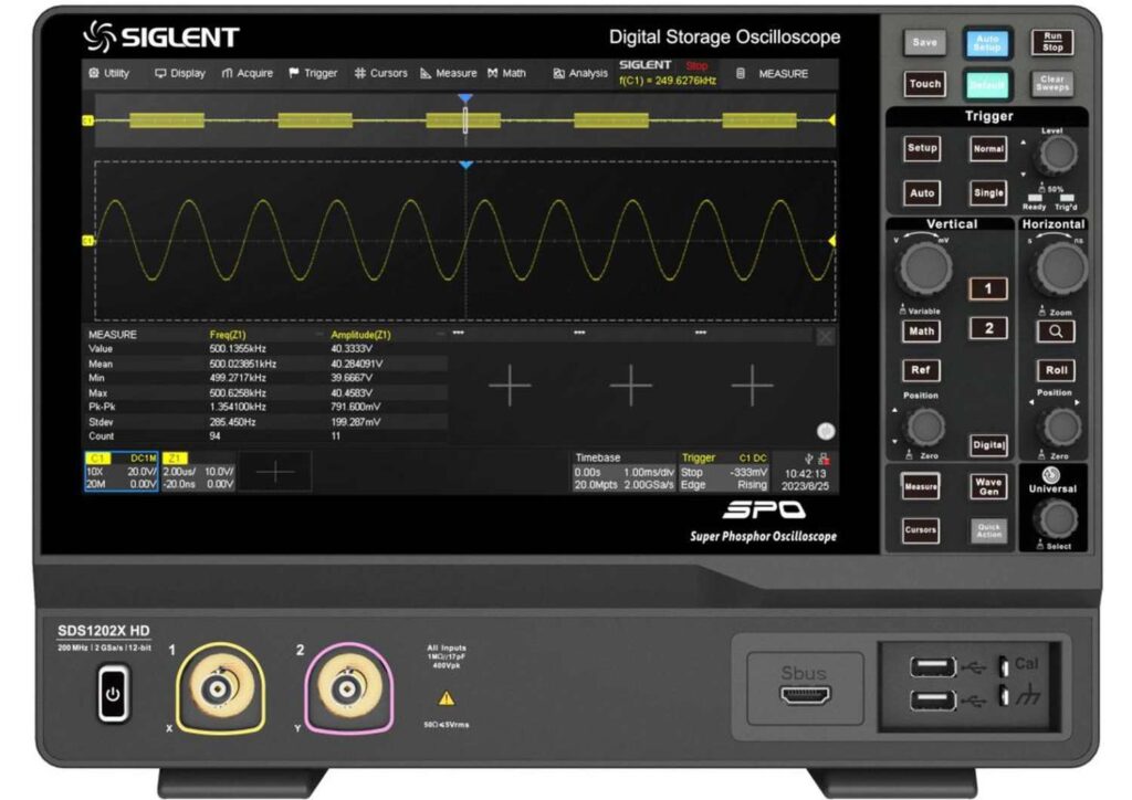 Siglent Sds X Hd Ch Mhz Gsa S Bit Hd