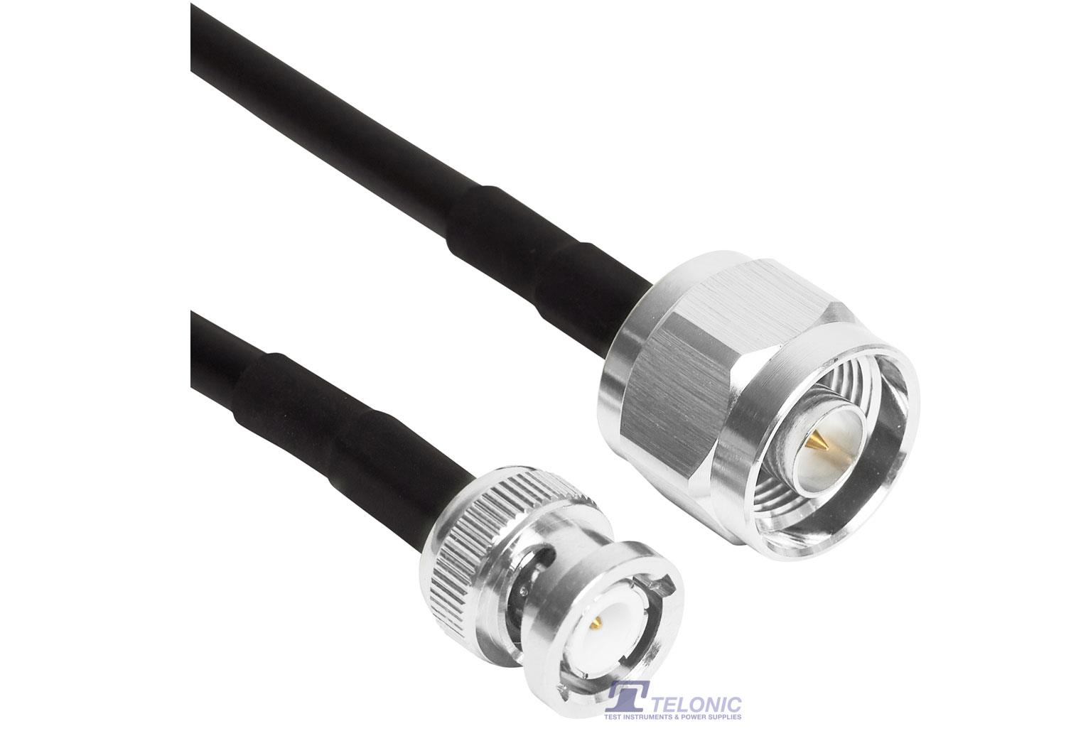 NM-BNCM/75/RG58 N-Male to BNC-Male, 75cm 50Ω RF Cable