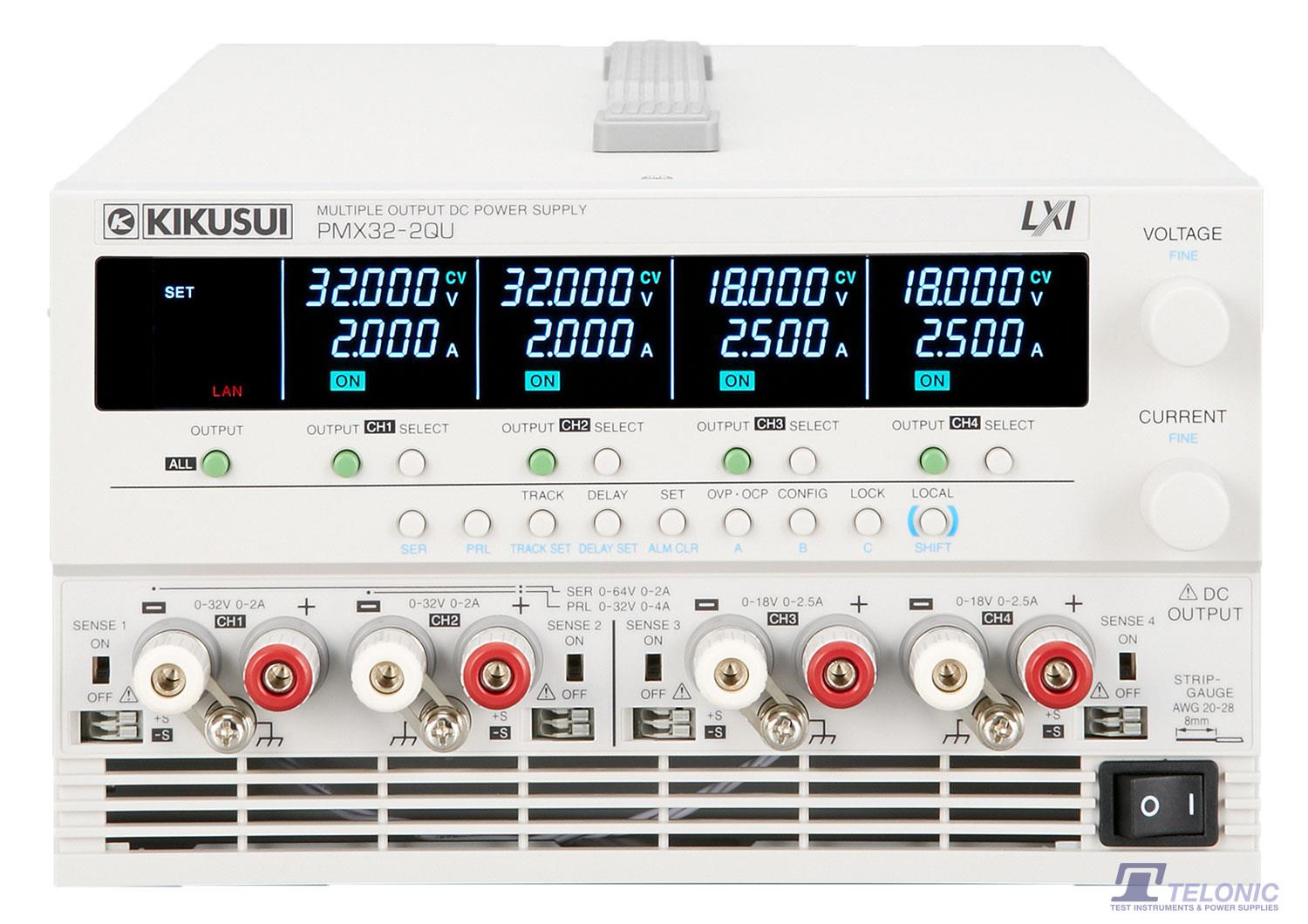 Kikusui PMX32-2QU Compact Multi-Output DC Power Supply