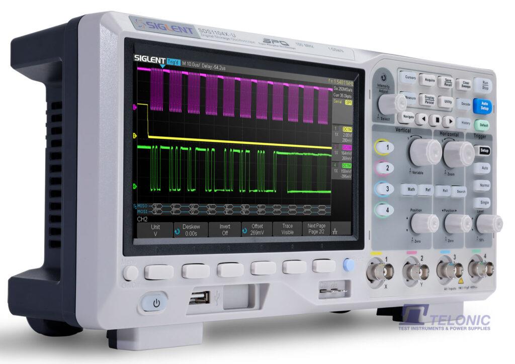 Siglent SDS1104X-U 4CH, 100MHz, 1GSa/s, 14Mpts Super Phosphor Oscilloscope