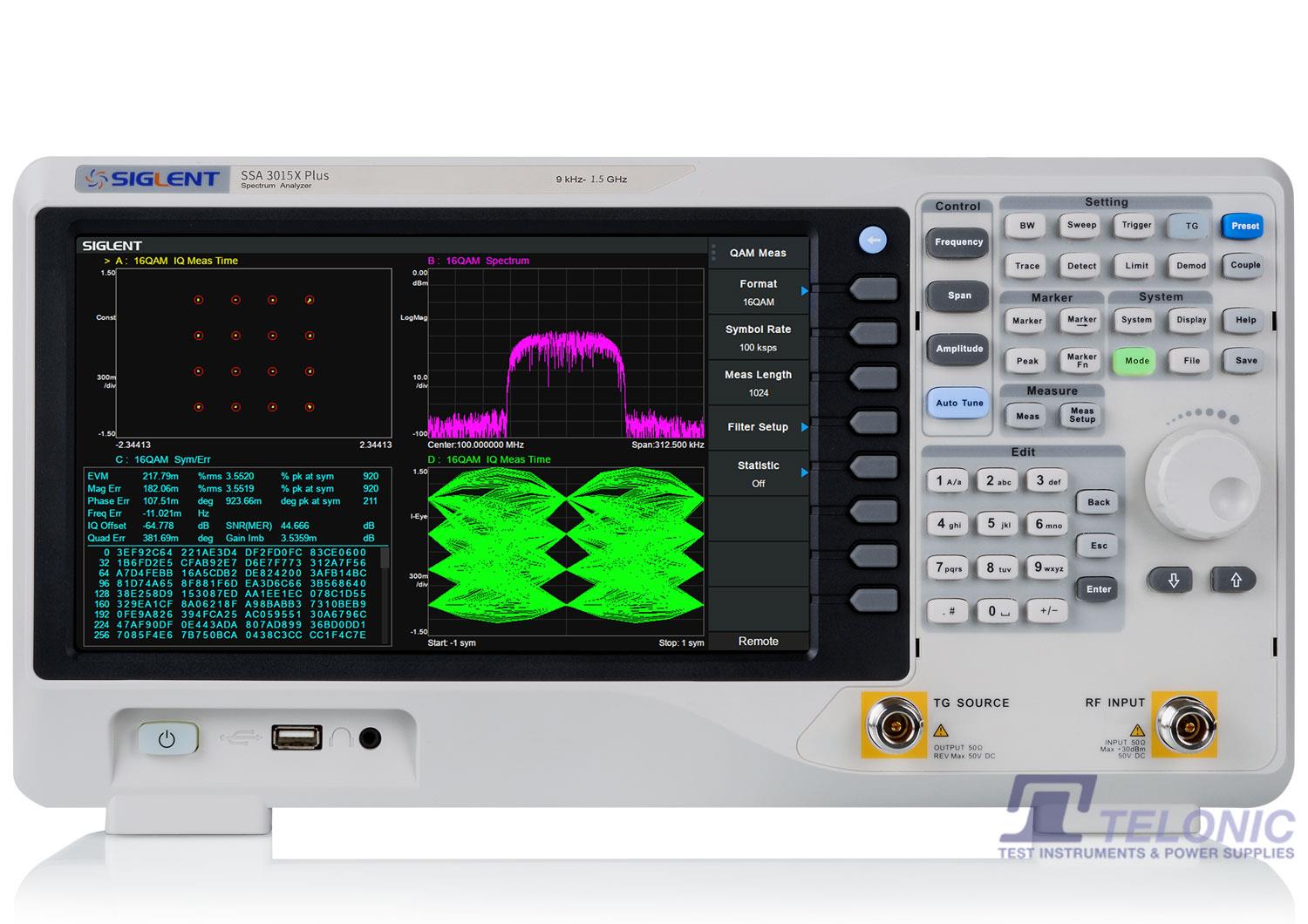Image of Siglent ssa3015x plus telonic