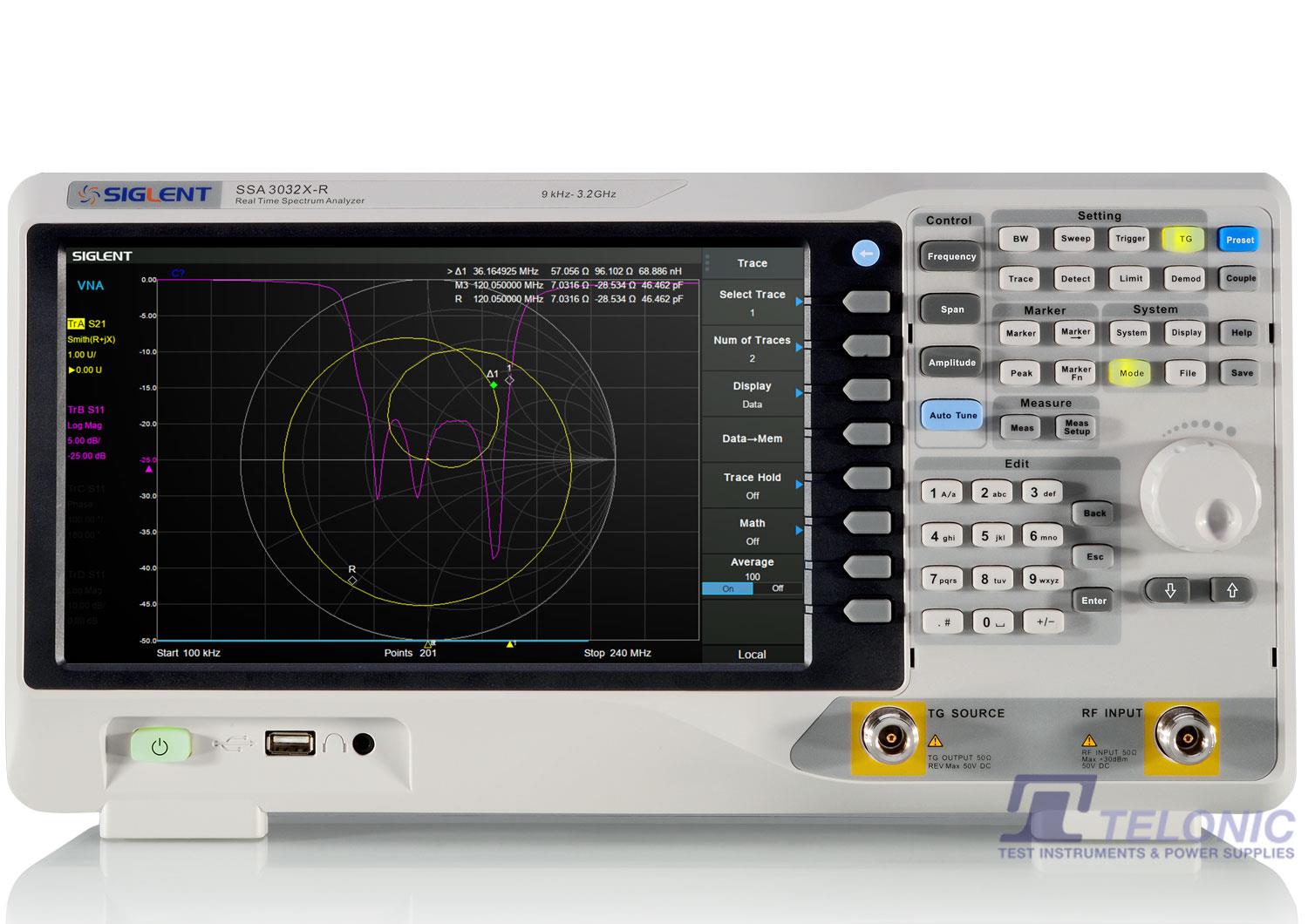 Image of Siglent ssa3032x r telonic