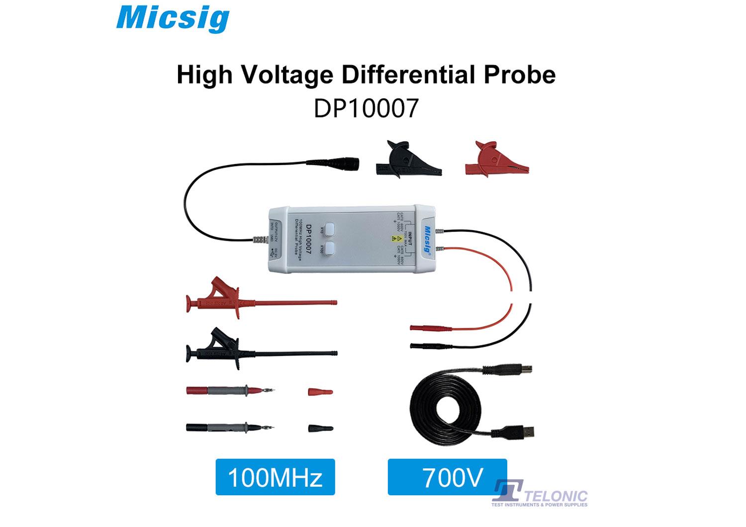 Micsig DP10007 �70V 10X �700 100X Differential Probe