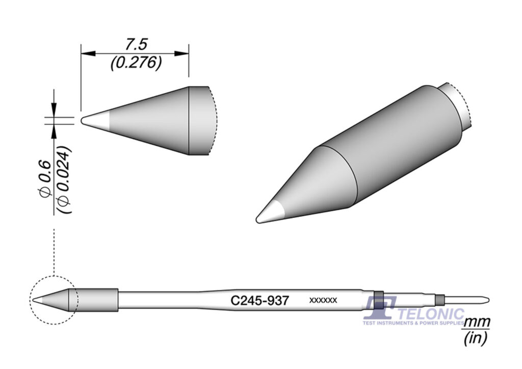 JBC C245937 - Punta Di Saldatore Per T245 Con Riscaldamento Integrato - 4