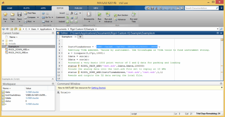 Creating an arbitrary IQ Waveform using MatLAB and UltraIQ