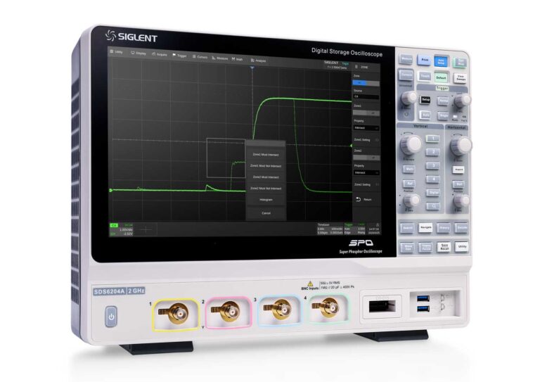 Siglent SDS6054A 4Ch, 500MHz, 5/10GSa/s ESR Per Channel, Super Phosphor Oscilloscope