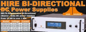 Hire Bidirectional DC Power Supplies Telonic UK