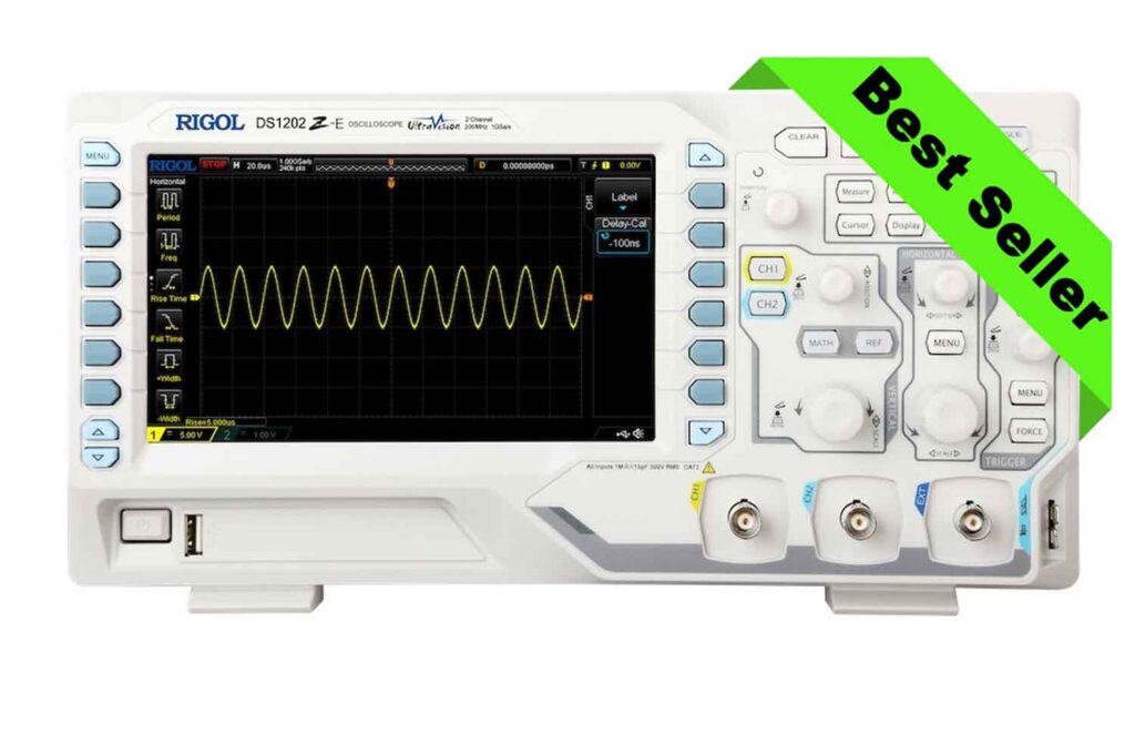 Rigol DS1102Z-E 2CH, 100MHz, 1GSa/s, 24Mpts Digital Oscilloscope