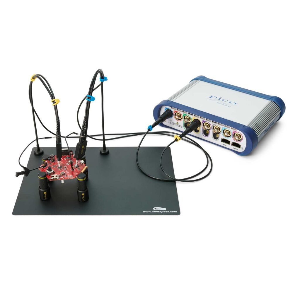 6026 Sensepeek PCBite kit with 2x SQ500 500 MHz handsfree oscilloscope ...