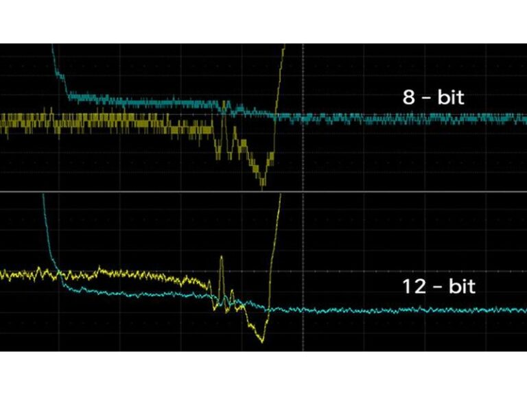 12-bit ADC, waveform details are clearly visible