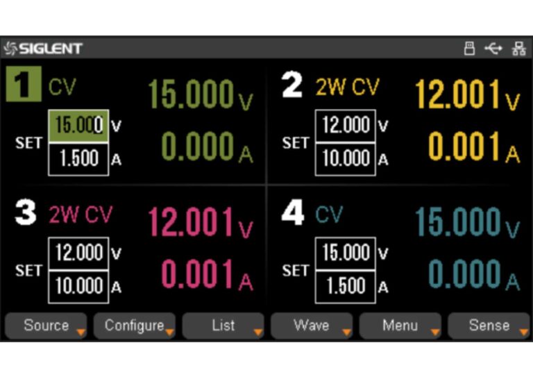 The highest resolution of 1mV/1mA (SPD4000X), provides excellent setting and read back accuracy. This ensures accurate output even with minimal voltage or current changes. This is impossible for a low-resolution power supply.