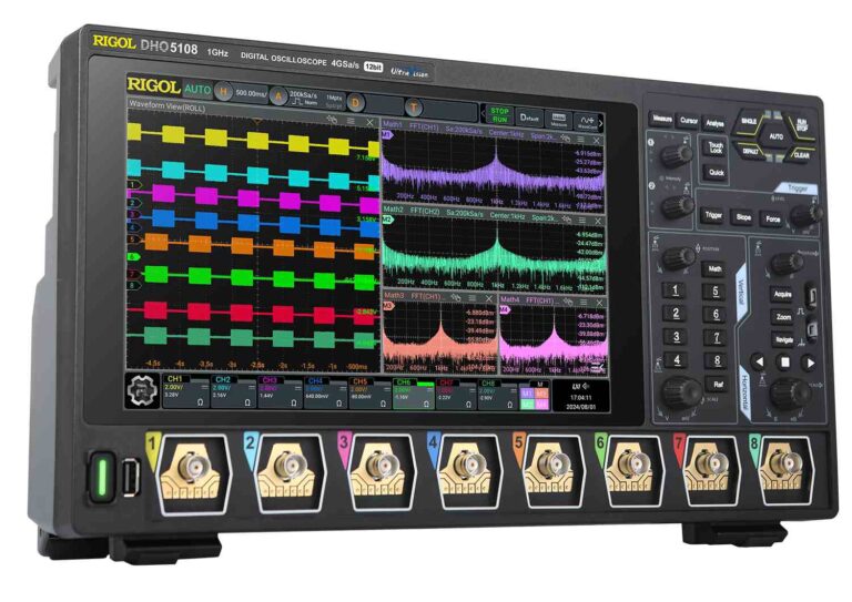 RIGOL DHO5108 12 bit, 8Ch, 1GHz, 4GSa/s High Resolution Oscilloscope