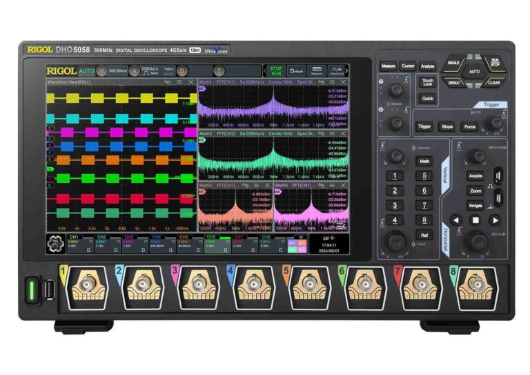 RIGOL DHO5058 12 bit, 8Ch, 500MHz, 4GSa/s High Resolution Oscilloscope