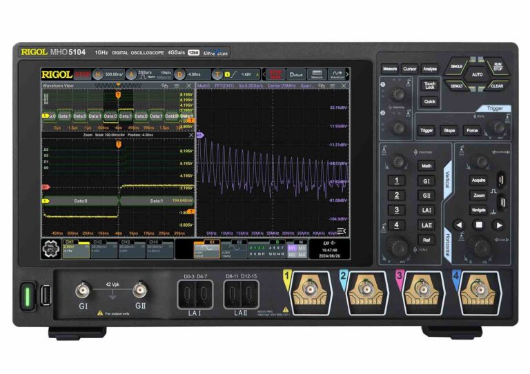 RIGOL MHO5104 12 bit, 4Ch, 1GHz, 4GSa/s, High Resolution Oscilloscope