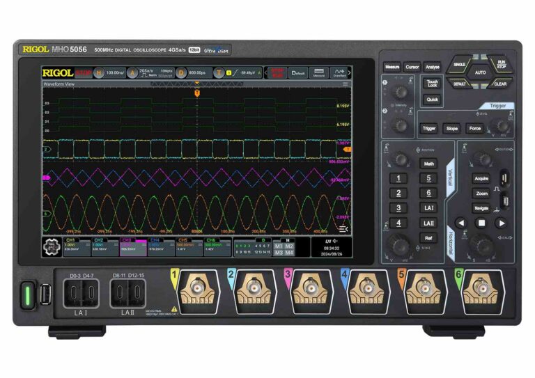 RIGOL MHO5056 12 bit, 6Ch, 500MHz, 4GSa/s, High Resolution Oscilloscope