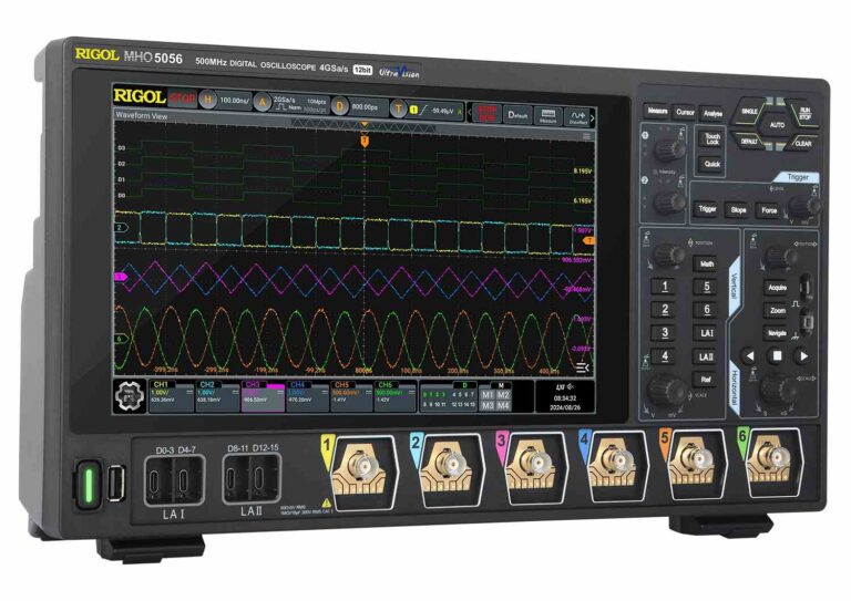 RIGOL MHO5056 12 bit, 6Ch, 500MHz, 4GSa/s, High Resolution Oscilloscope