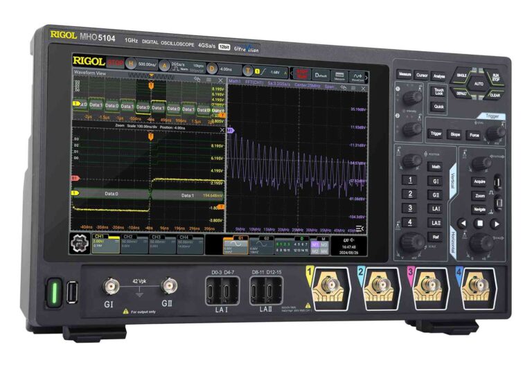 RIGOL MHO5104 12 bit, 4Ch, 1GHz, 4GSa/s, High Resolution Oscilloscope