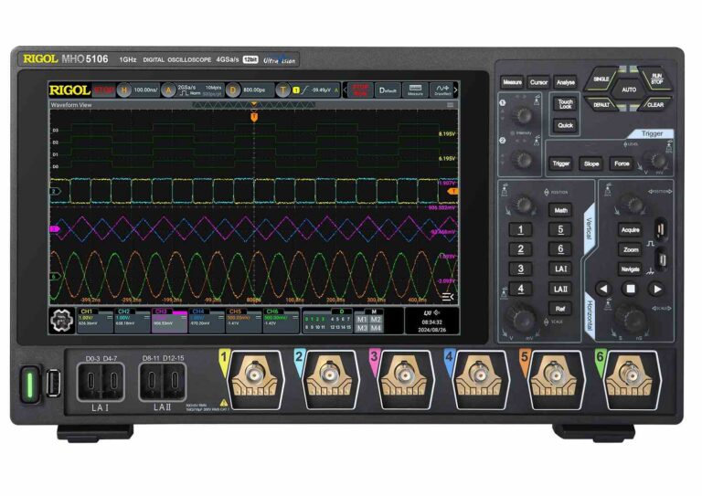 RIGOL MHO5106 12 bit, 6Ch, 1GHz, 4GSa/s, High Resolution Oscilloscope