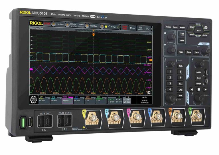 RIGOL MHO5106 12 bit, 6Ch, 1GHz, 4GSa/s, High Resolution Oscilloscope