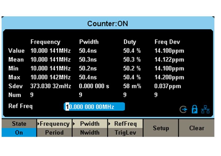 High-precision frequency counter, capable of testing the frequency range of 0.1Hz~200MHz