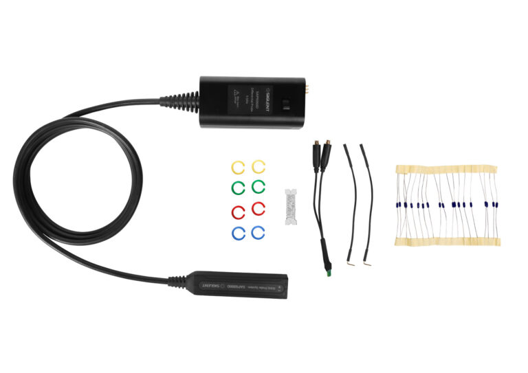 5 GHz Active Differential Probe（SAP5000D）<br />
<br />
The SAP5000D differential probe is provided with 5GHz bandwidth, 80 ps rise time, 400 fF differential input capacitance, and 10:1 attenuation ratio