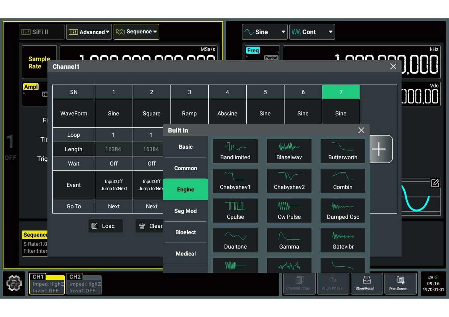 Rigol DG5000 Pro - SEQ software option