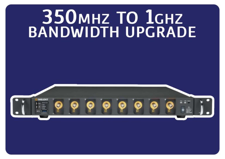 Siglent SDS5000L-8BW3TA 350 MHz to 1 GHz bandwidth upgrade