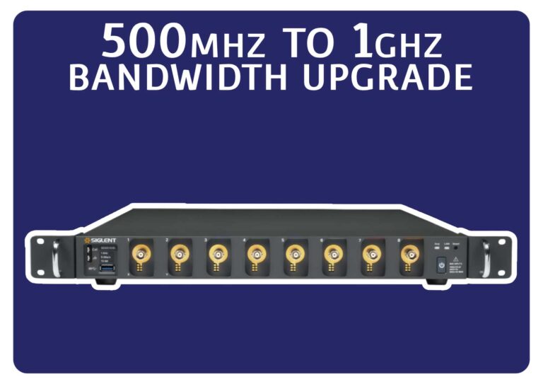 Siglent SDS5000L-8BW5TA 500 MHz to 1 GHz bandwidth upgrade