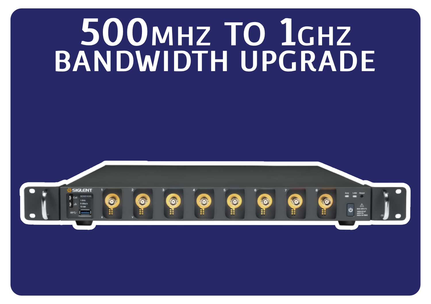 Siglent SDS5000L-8BW5TA 500 MHz to 1 GHz bandwidth upgrade