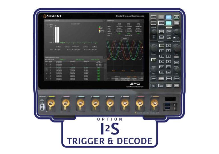 Siglent SDS5000X-HD-12S I2S trigger & decode Software Licence