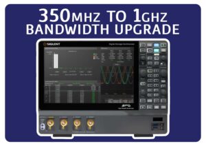 Siglent SDS5000HD-4BW3TA 350 MHz to 1 GHz bandwidth upgrade