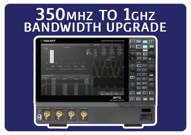 Siglent SDS5000HD-4BW3TA 350 MHz to 1 GHz bandwidth upgrade