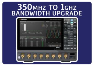 Siglent SDS5000HD-8BW3TA 350 MHz to 1 GHz bandwidth upgrade