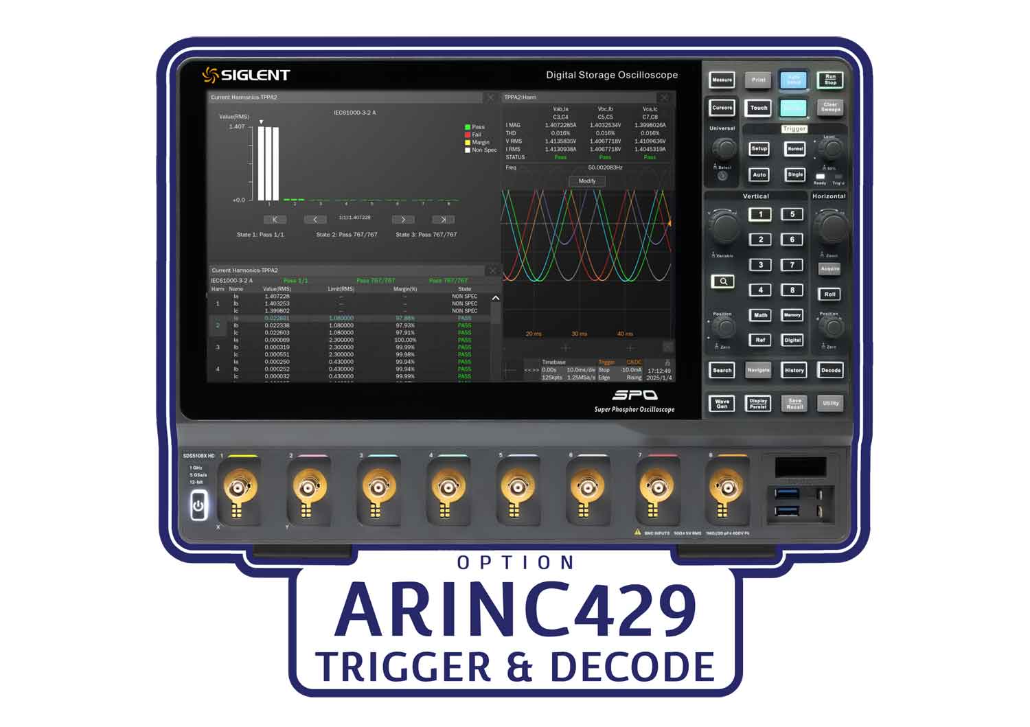 Siglent SDS5000HD-ARINC ARINC429 trigger & decode Software Licence