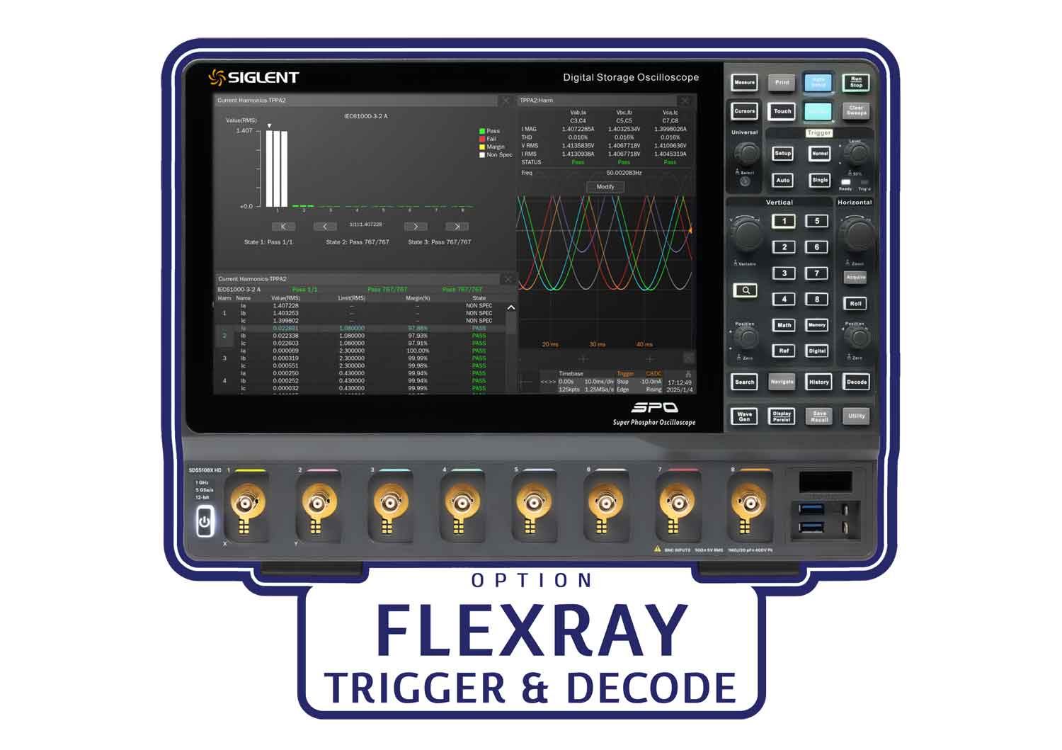 Siglent SDS5000HD-FlexRay FlexRay trigger & decode Software Licence
