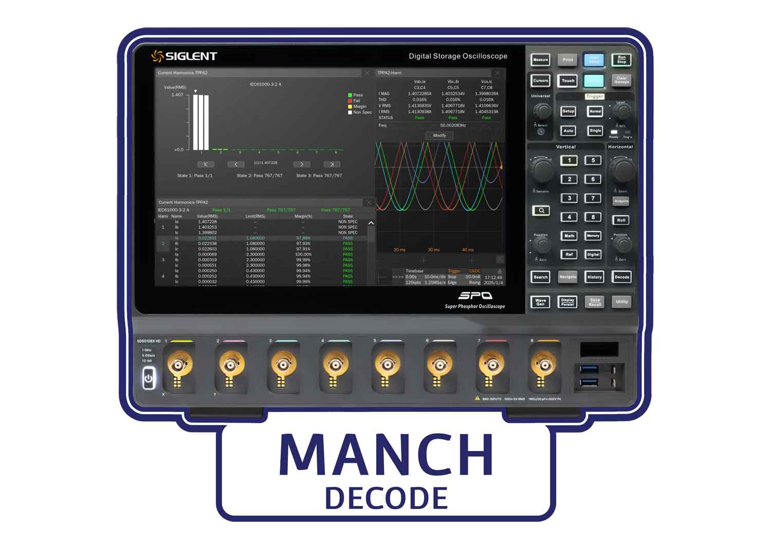 Siglent SDS5000HD-Manch Manchester trigger & decode Software Licence