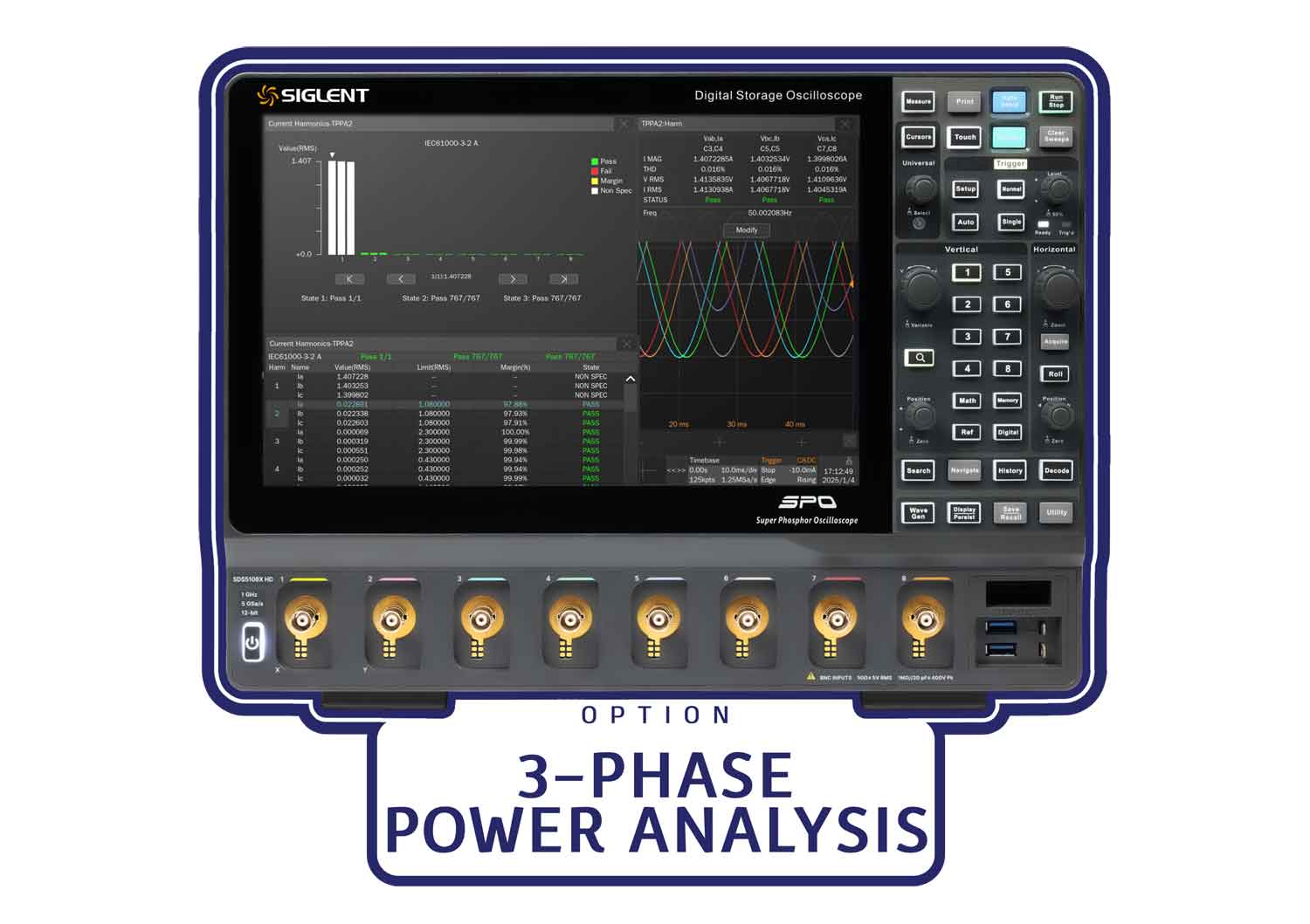 Siglent SDS5000HD-PA3 3-Phase Power Analysis Software Licence