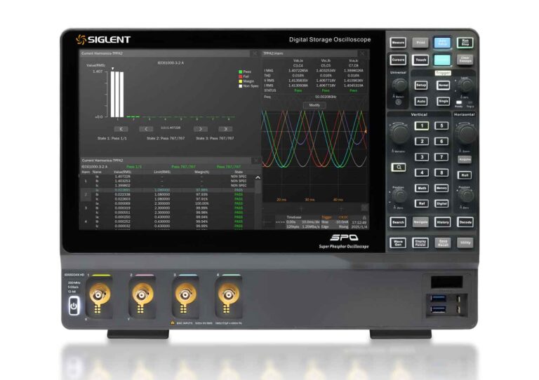 Siglent SDS5054X HD 4Ch, 500MHz, 5 GSa/s, 12 Bit, high resolution oscilloscope