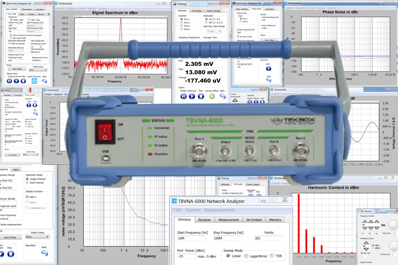 TBVNA-6000-VNA-Telonic-UK TBVNA-6000 Vector Network Analyzer from Tekbox
