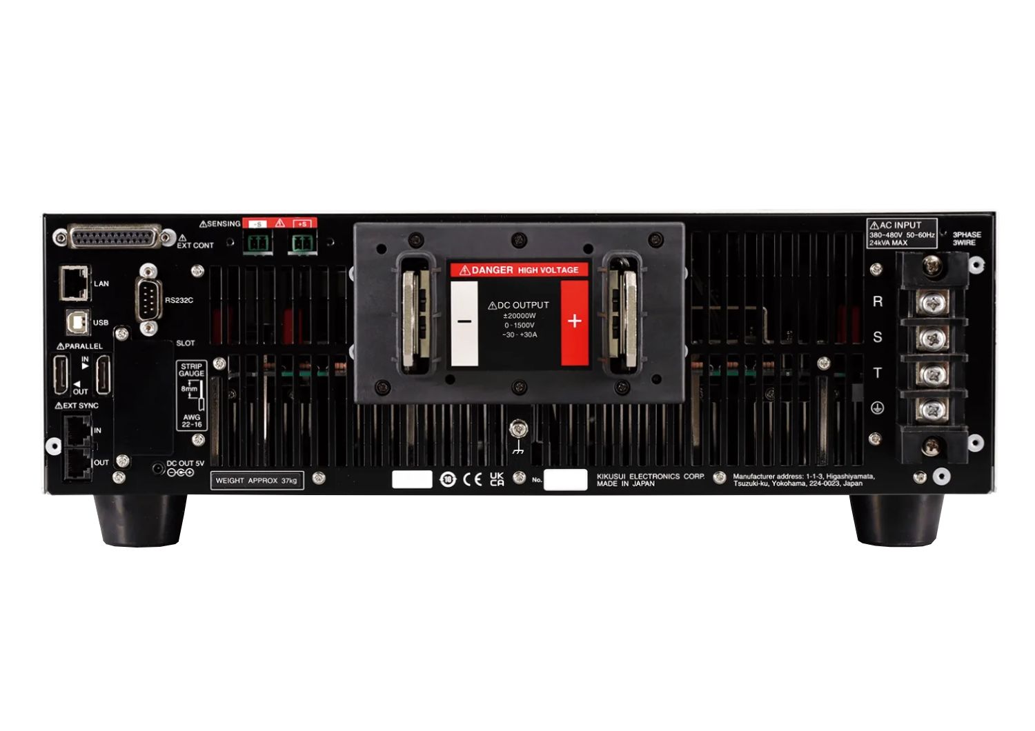 Kikusui PXB20K-1000 Regenerative Bi-Directional 20kW DC Power Supply 0V - 1000V 0A - +/- 60A
