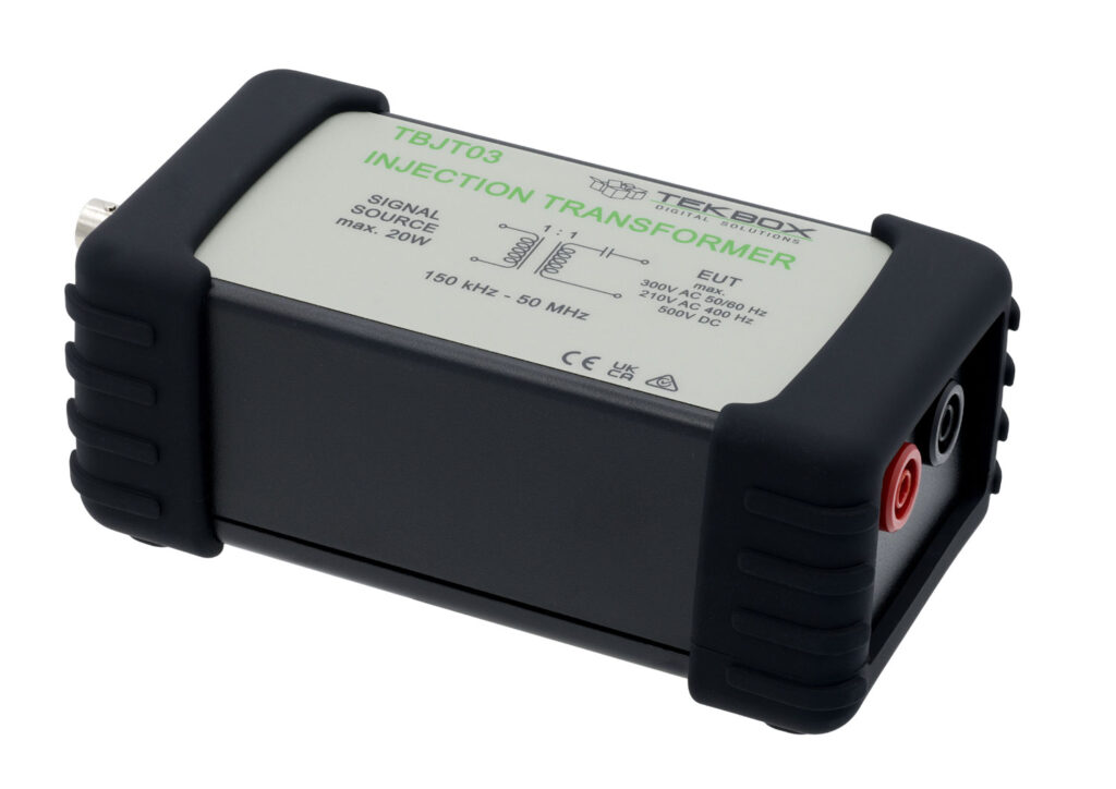 TBJT03 injection transformer 50 Ω, 10 Hz to 100 MHz