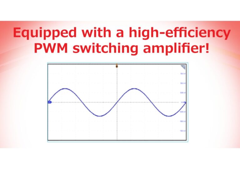 Outputs a stable high voltage unaffected by AC line fluctuations. <br />
Allows reliable testing even in regions with large voltage variations. <br />
(Input voltage fluctuation rate: ±0.3%)