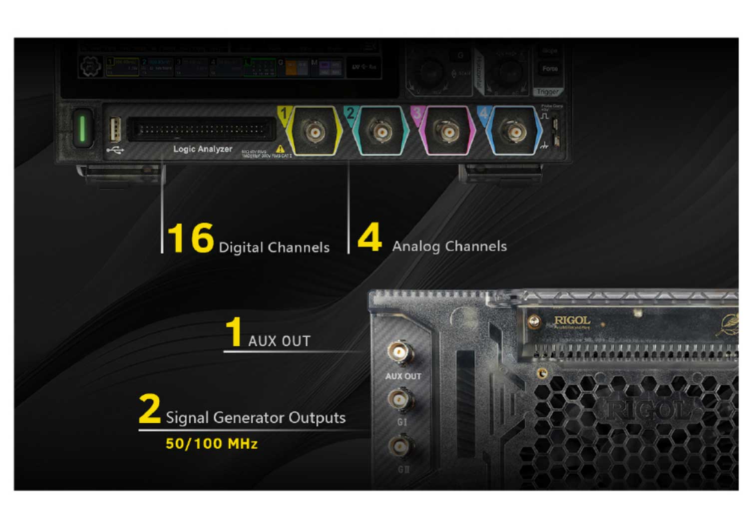 RIGOL MHO98 Transparent Rear Panel