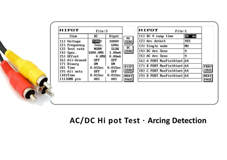 Test dielectric strength and insulation resistance in one instrument. FA models provide up to 1 kV AC and 1.5 kV DC; NA models provide 700 V AC and 1 kV DC; N models provide DC testing up to 1 kV.