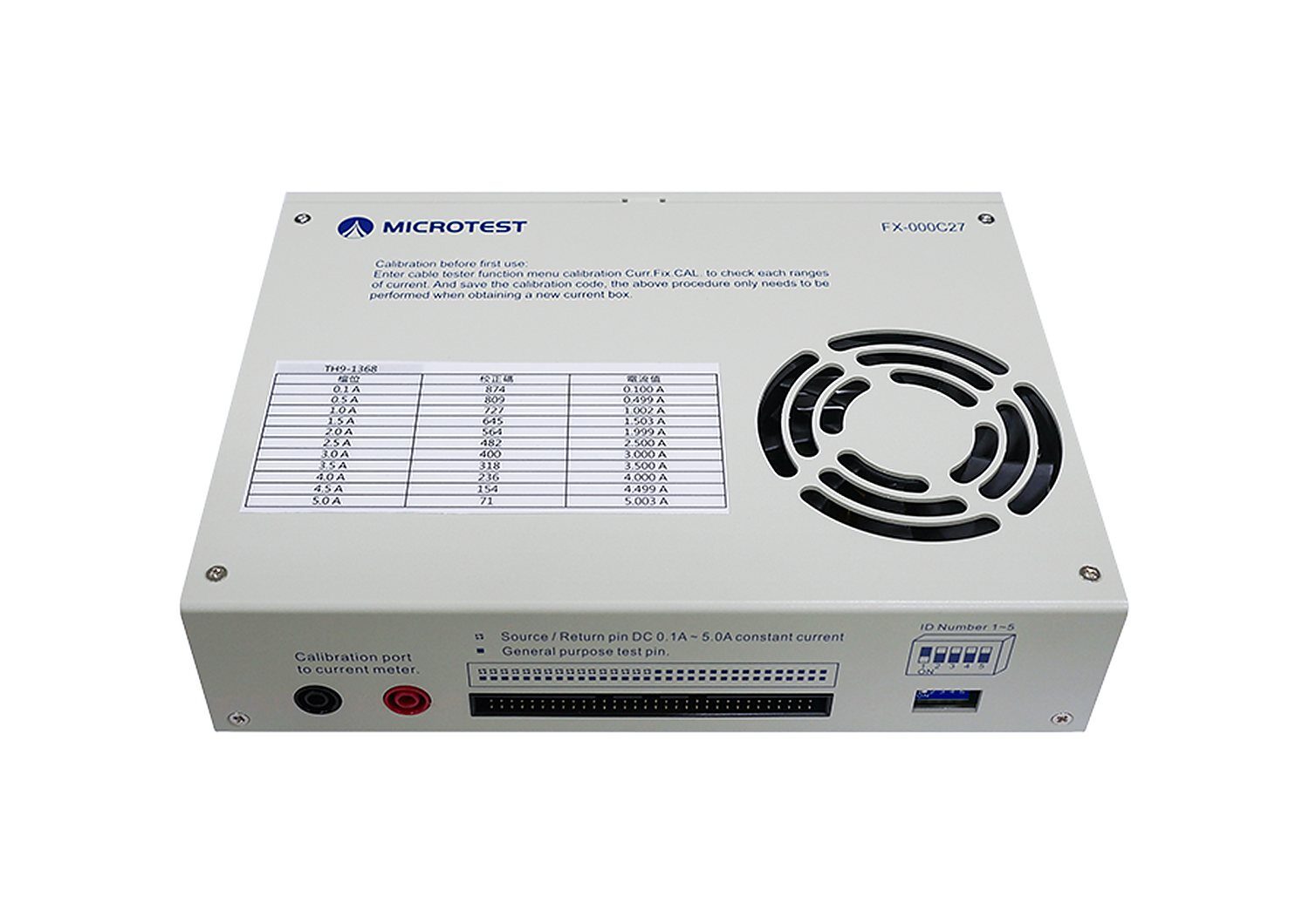 MICROTEST FX-000C27 5 A Voltage Drop Test Expansion Box