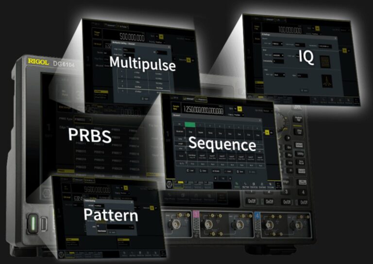 There is no need to rely on PC software. The DG6000 comes standard with a rich set of signal configuration templates. Built-in IQ modulation can directly generate digital communication signals; the PRBS pattern is used for bit error rate testing; the Multitone function enables fast audio intermodulation distortion analysis; the sequence and multi-pulse functions support the definition of complex waveform jump logic. One instrument can cover the multiple testing needs of communication, semiconductors, and general electronics.