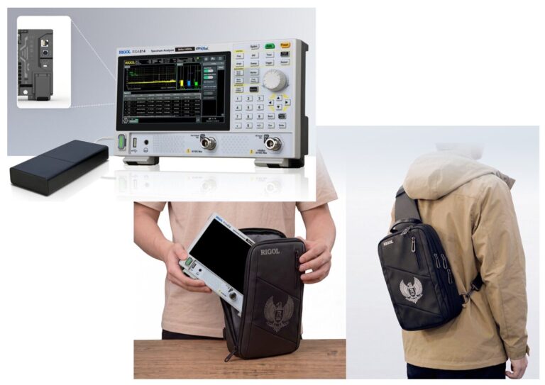Weighing just 1.9 kg, the RSA800 features a 7-inch HD touchscreen, USB, LAN and HDMI connectivity, built-in tracking generator, SCPI remote control support and even power bank compatibility via USB-C, making it equally suited to laboratory benches, production environments and field engineers.