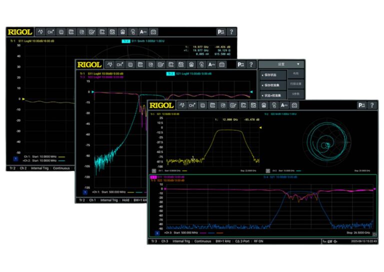 Reliable Performance: The Core of Your Workbench<br />
<br />
5 kHz to 26.5 GHz (2/4 Ports): Covers diverse needs from components to high-speed interconnects.<br />
>120 dB Dynamic Range: Combines with low noise to ensure precision and stability.<br />
Fixture Removal & De-embedding: Eliminates accessory effects to reveal true DUT performance.<br />
All-in-One Efficiency: Integrated Limit Testing, TDR, and more for R&D and production.