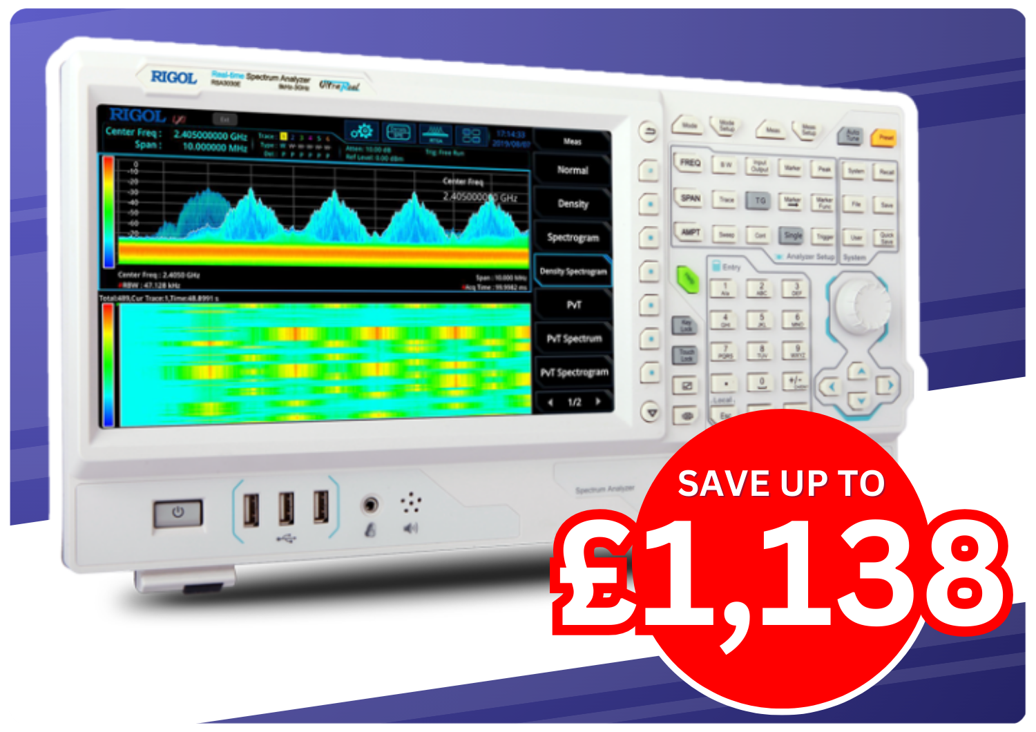 Rigol RSA3000E Series Spectrum Analyser Bundle