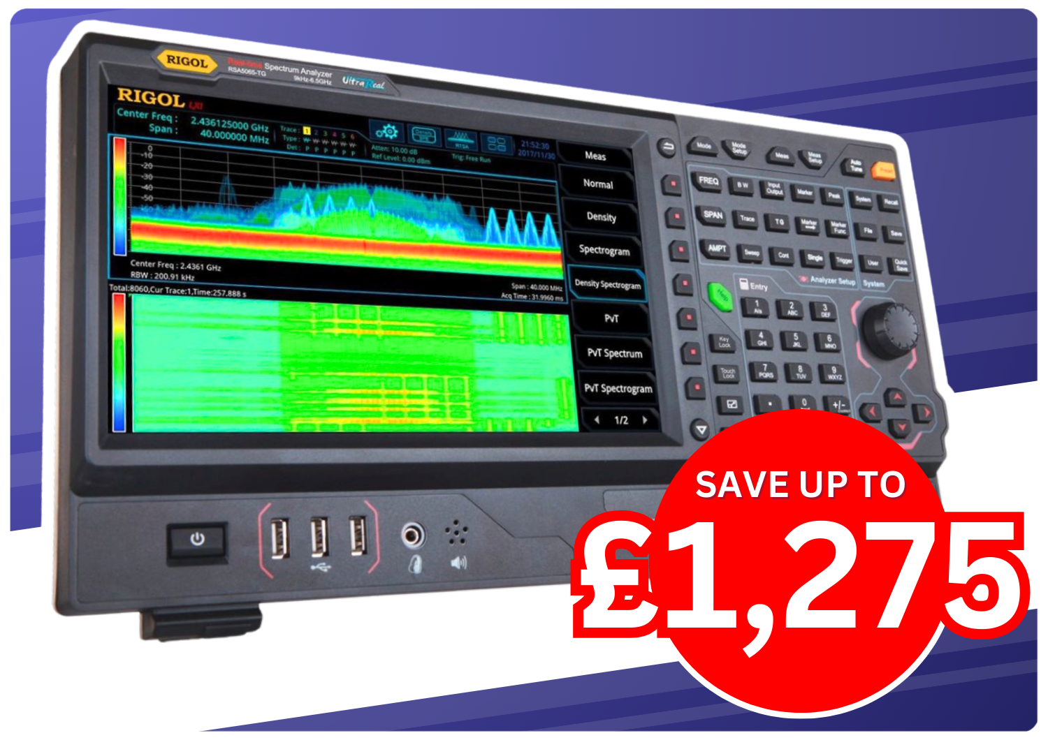 Rigol RSA5000 Series Spectrum Analyser Bundle